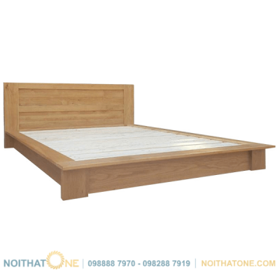 giường ngủ gỗ sồi mỹ kiểu nhật